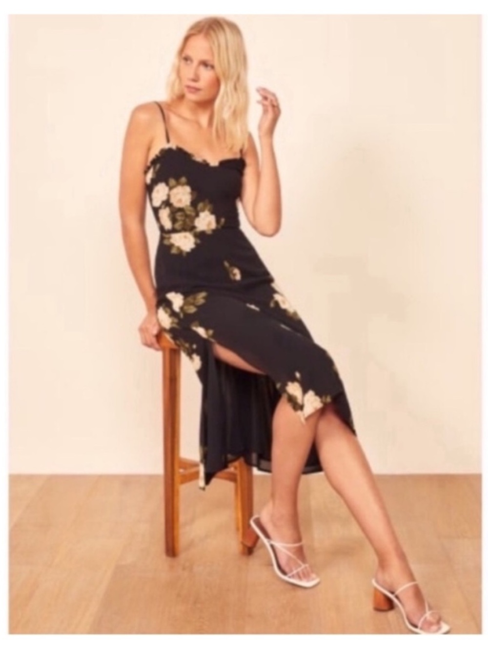 Reformation midi floral dress